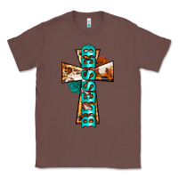 Chestnut blessed cross Classic Tee - BarkalooDesign