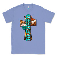 Colony Blue blessed cross Classic Tee - BarkalooDesign