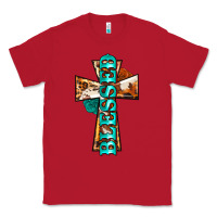 Red blessed cross Classic Tee - BarkalooDesign