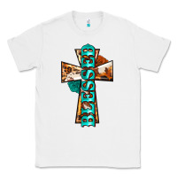 White blessed cross Classic Tee - BarkalooDesign