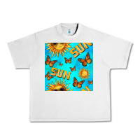 Lunar Rock sun with butterfly seamless pattern Urban Heavy Tee - BundleAndBundleShop