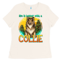 Bone life is better with a collie Ladies Tee - texasbilliewilder
