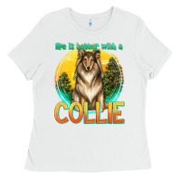 White life is better with a collie Ladies Tee - texasbilliewilder