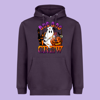 Boo Boo Crew Nurse Heavyweight Hoodie Designed By Lillyallendesigns