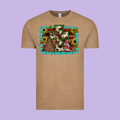 Christmas Cross Vintage Tee Designed By Jahusdesignshop