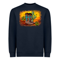 Navy cross sunset backgraund Heavyweight Sweatshirt - JahusDesignShop