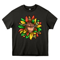 Asphalt black history sunflower Heavy Core Tee - texasbilliewilder