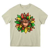 Mossy black history sunflower Heavy Core Tee - texasbilliewilder