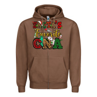 Chestnut santas favorite cna christmas Zipper Hoodie - NancyCooperArtShop