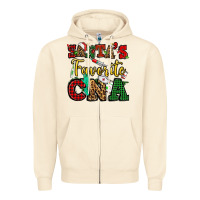 Sandshell santas favorite cna christmas Zipper Hoodie - NancyCooperArtShop