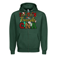 Sports Green santas favorite cna christmas Zipper Hoodie - NancyCooperArtShop