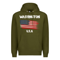 Army Green Washington Premium Hoodie - Bettercallsaul