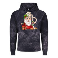 Cloud Black santa coffee Vintage Hoodie - JahusDesignShop