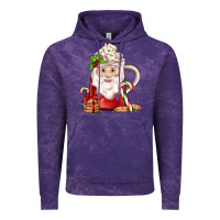 Cloud Purple santa coffee Vintage Hoodie - JahusDesignShop