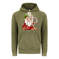 Vintage Olive santa coffee Vintage Hoodie - JahusDesignShop