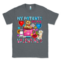 Charcoal Heather My Patients is Valentines Classic Tee - CowhideDigitalArt