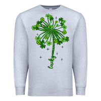 Heather Grey lucky st patrick s day Premium Sweatshirt - Artiststas