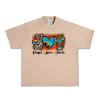 Burro peace love jesus Urban Heavy Tee - JahusDesignShop