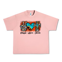 Salmon peace love jesus Urban Heavy Tee - JahusDesignShop