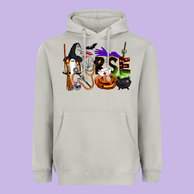 Halloween Nurse Heavyweight Hoodie Designed By Lillyallendesigns