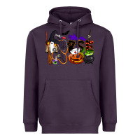 Plum Halloween Nurse Heavyweight Hoodie - LillyAllenDesigns