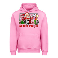 Fuchsia Pink santas favorite soccer player Urban Hoodie - CowGirlArtShop