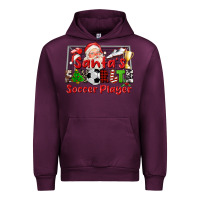 Mauve Wine santas favorite soccer player Urban Hoodie - CowGirlArtShop