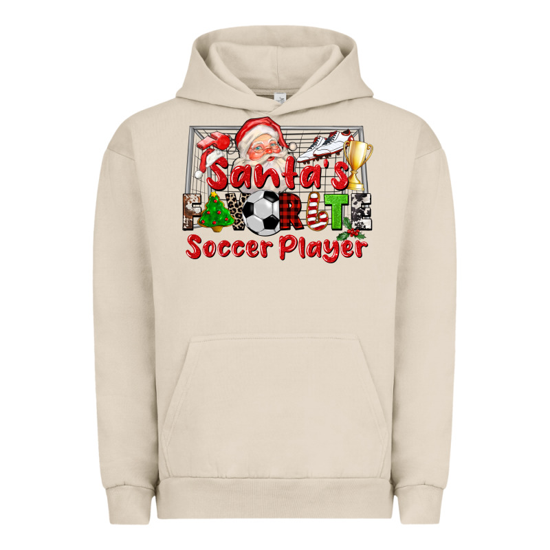 Santas Favorite Soccer Player Urban Hoodie by CowGirlArtShop | Teevron