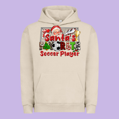 Santas Favorite Soccer Player Urban Hoodie Designed By Cowgirlartshop