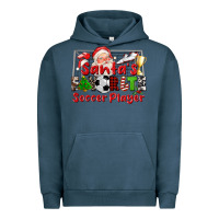 Pigment Midnight Navy santas favorite soccer player Urban Hoodie - CowGirlArtShop