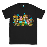 Black farm cute animals with sunflower coffee cups Classic Tee - NancyCooperArtShop