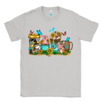 Moon Dust farm cute animals with sunflower coffee cups Classic Tee - NancyCooperArtShop