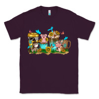 Plum farm cute animals with sunflower coffee cups Classic Tee - NancyCooperArtShop