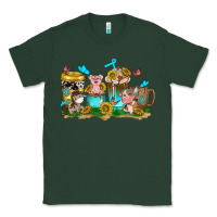 Sports Green farm cute animals with sunflower coffee cups Classic Tee - NancyCooperArtShop