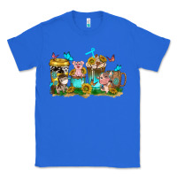 True Royal farm cute animals with sunflower coffee cups Classic Tee - NancyCooperArtShop
