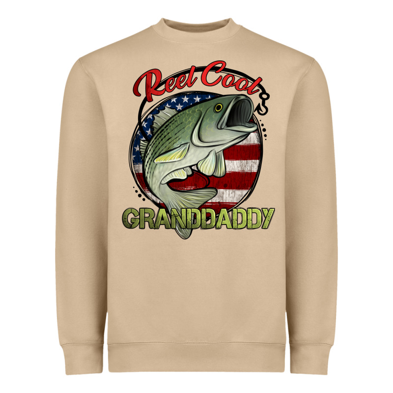 Reel Cool Granddaddy Fishing Heavyweight Sweatshirt by Jasminsmagicworld | Teevron