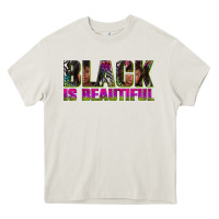 Cream black is beautiful neon Heavy Core Tee - texasbilliewilder