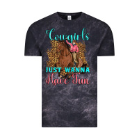 Cloud Black cowgirls just wanna have fun Vintage Tee - Artiststas