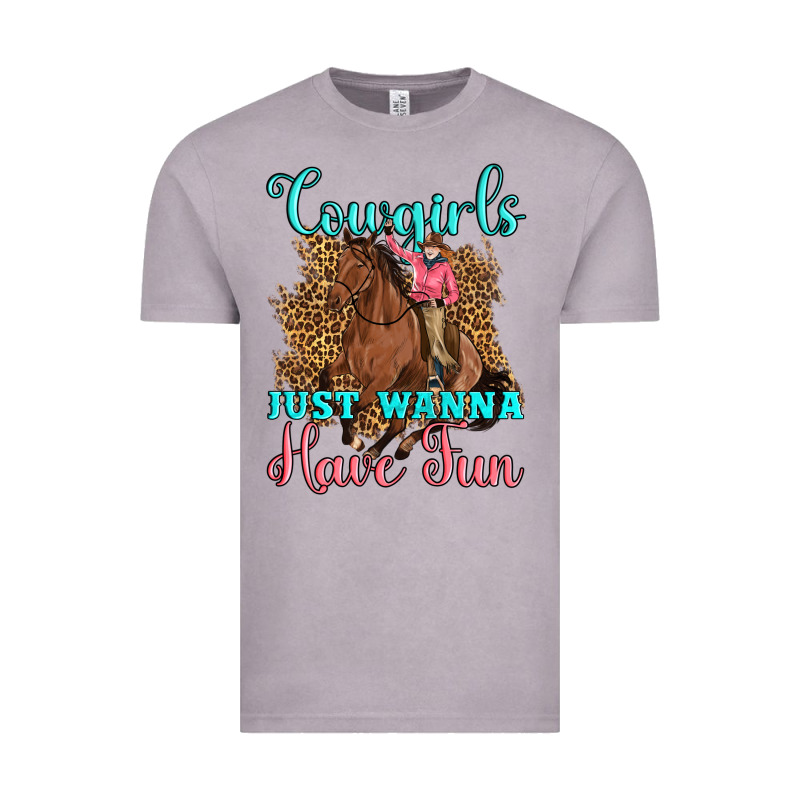 Cowgirls Just Wanna Have Fun Vintage Tee by Artiststas | Teevron