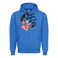 True Royal all good things are wild and free Zipper Hoodie - MaliasSmallBusiness