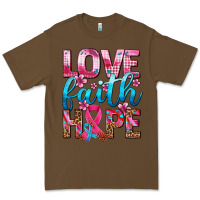 Cacao love faith hope with cancer ribbon  ado Premium Tee - AdoDesignShop