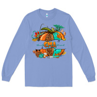 Colony Blue cma pumpkin nurse Long Sleeve Tee - NancyCooperArtShop