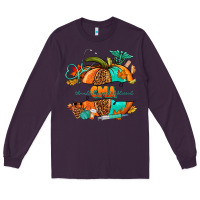 Plum cma pumpkin nurse Long Sleeve Tee - NancyCooperArtShop