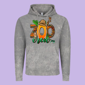 Zoo Crew Vintage Hoodie Designed By Adodesignshop