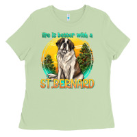 Matcha life is better with a st.bernard Ladies Tee - texasbilliewilder