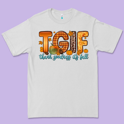 Tgif Thank Goodness It S Fall Premium Tee Designed By Zillion Design Studio