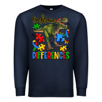 Navy embrace differences Premium Sweatshirt - Artiststas