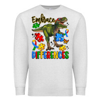 Oatmeal Heather embrace differences Premium Sweatshirt - Artiststas