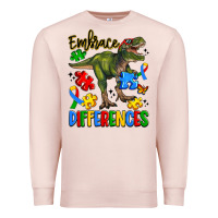 Pale Pink embrace differences Premium Sweatshirt - Artiststas