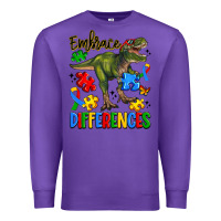 Purple embrace differences Premium Sweatshirt - Artiststas